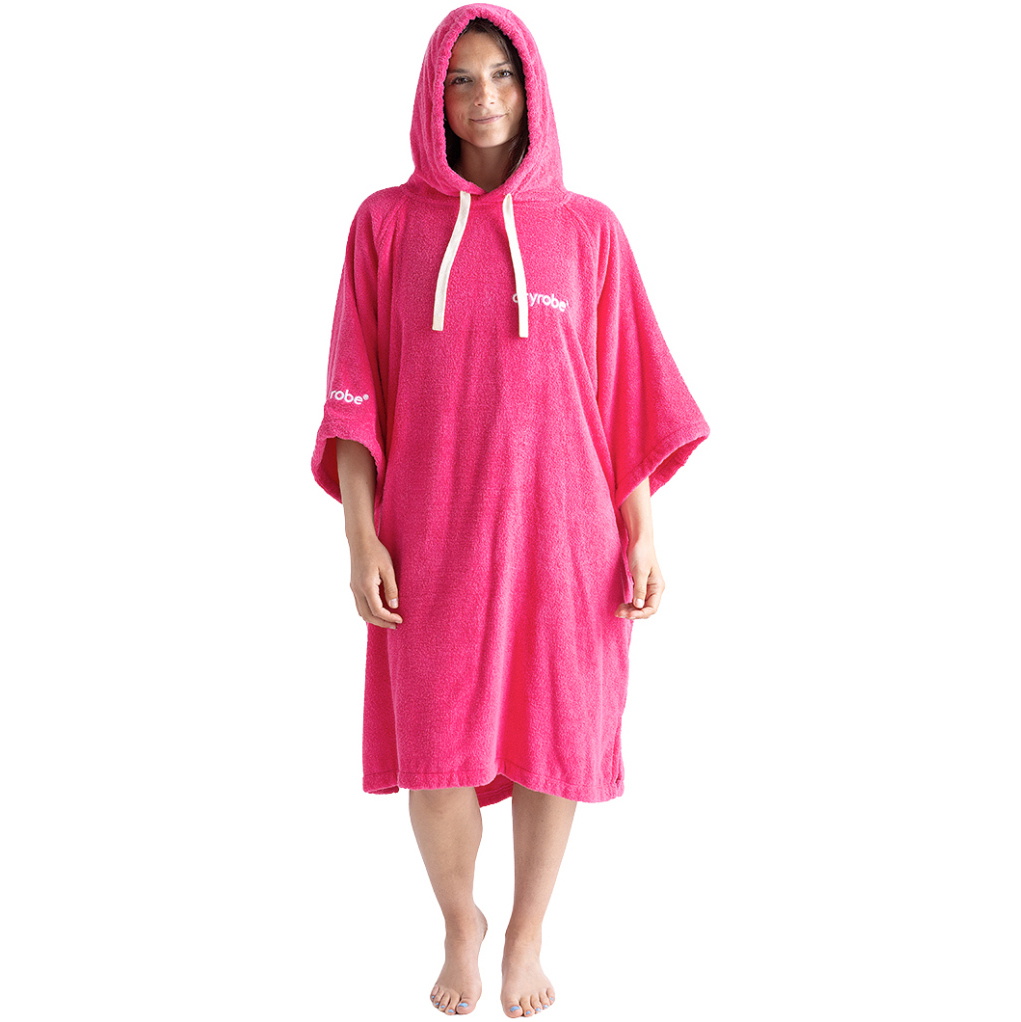 2026 Dryrobe Organic Towel Change Robe ORGANICTCRHP - Hot Pink